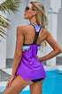 Splicing Scoop Neck Tankini Swimsuit